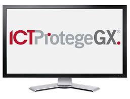 Logo ICT ProtegeGX - Plateforme de sécurité unifiée et contrôle d'accès installée par ACS Technologie.