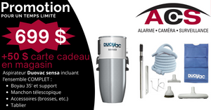 Promotion aspirateur - Alarme Caméra Surveillance (ACS) 